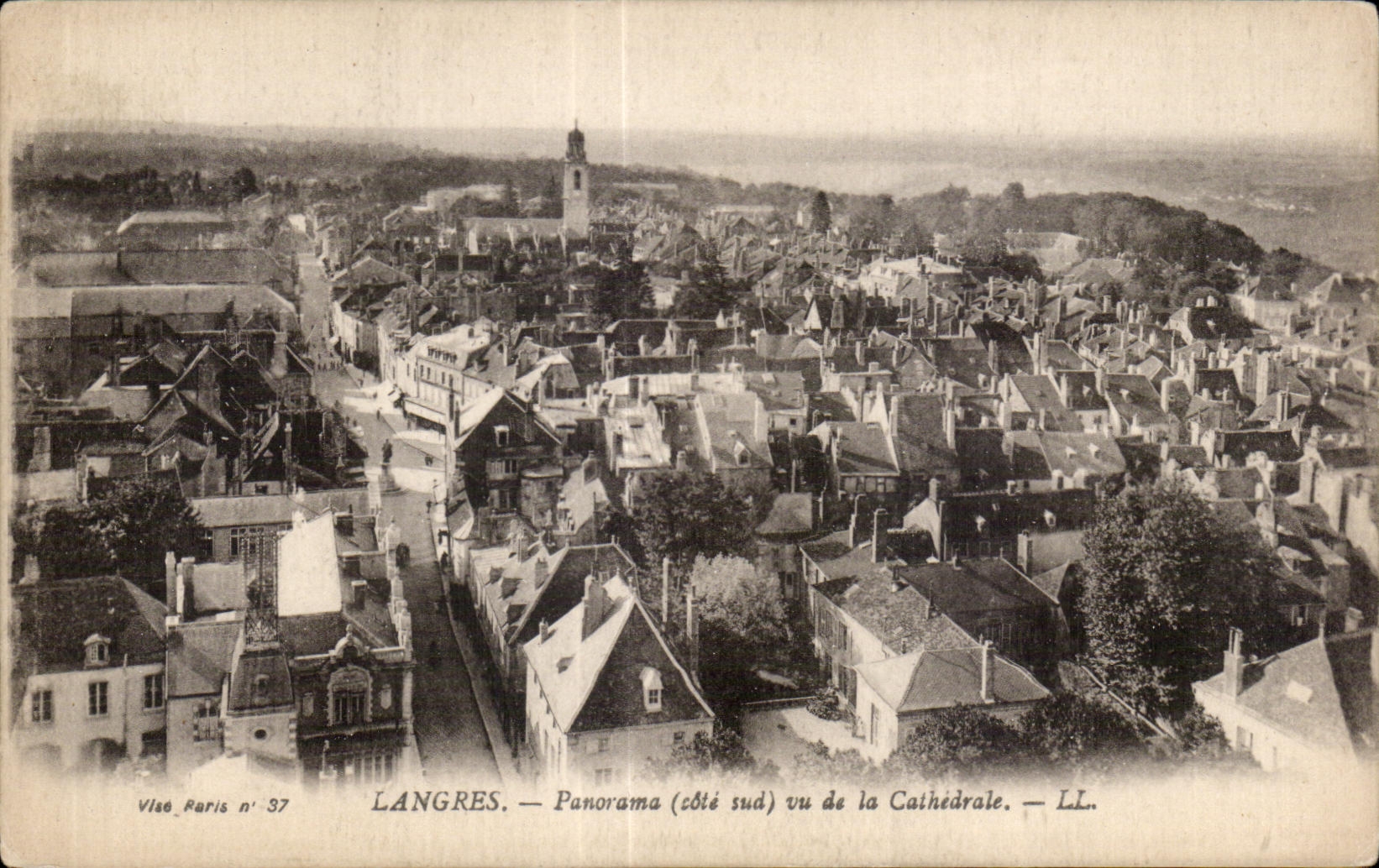Catedral vista del panorama de CPA Langres (parte meridional)