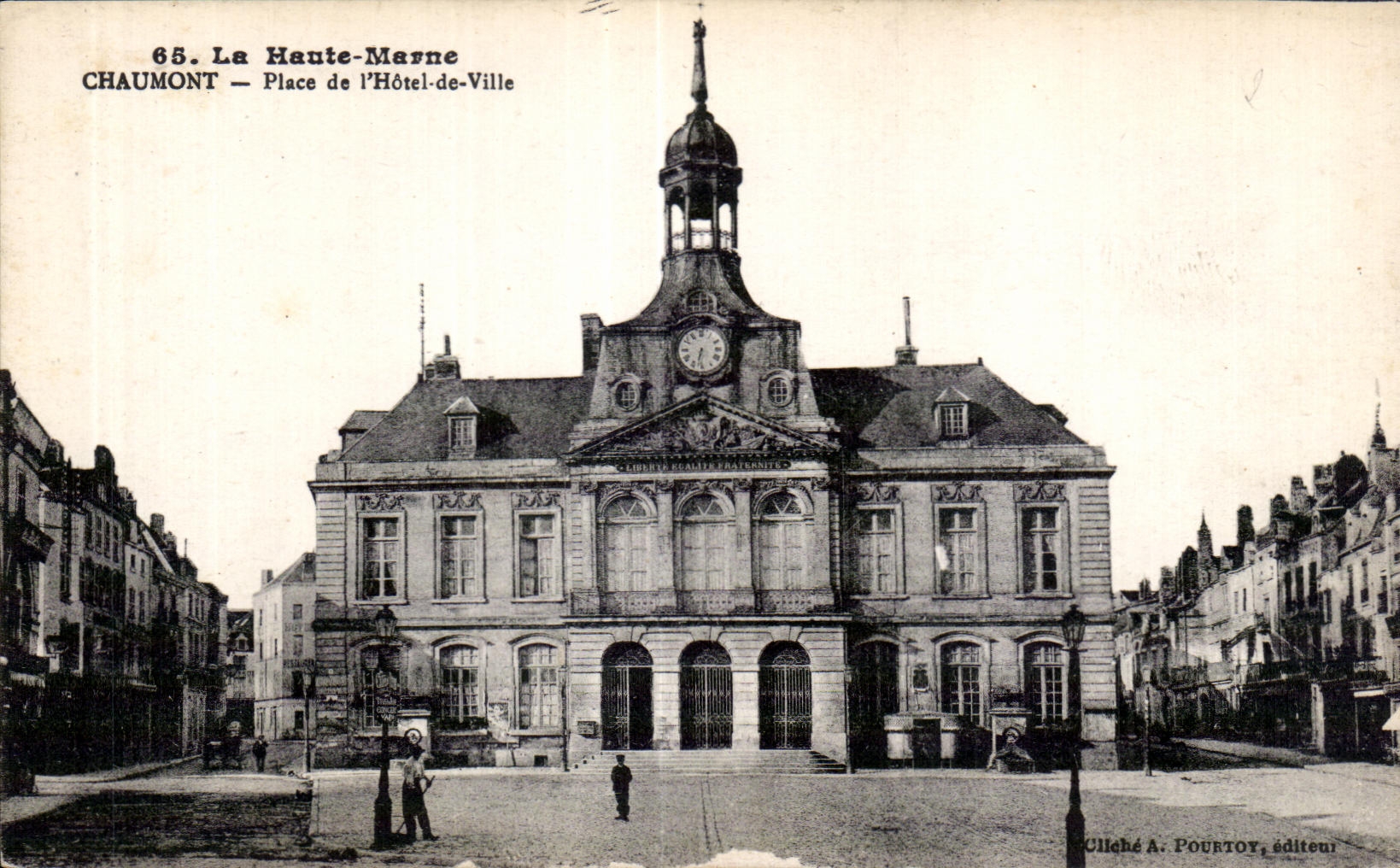 CPA the Haute-Marne Chaumont places of I Town hall