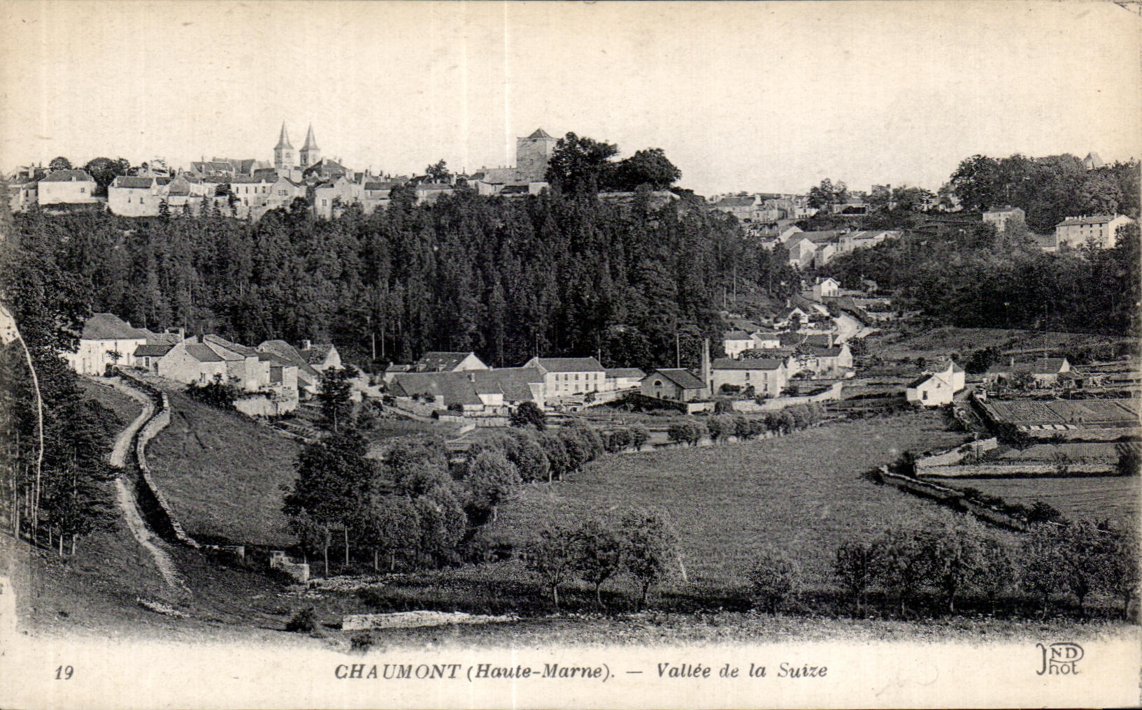 CPA Chaumont (the High Marne) Valley of Suze