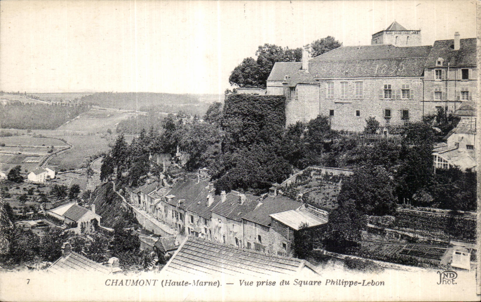 CPA Chaumont Seen from of the Public garden Philippe Lebon
