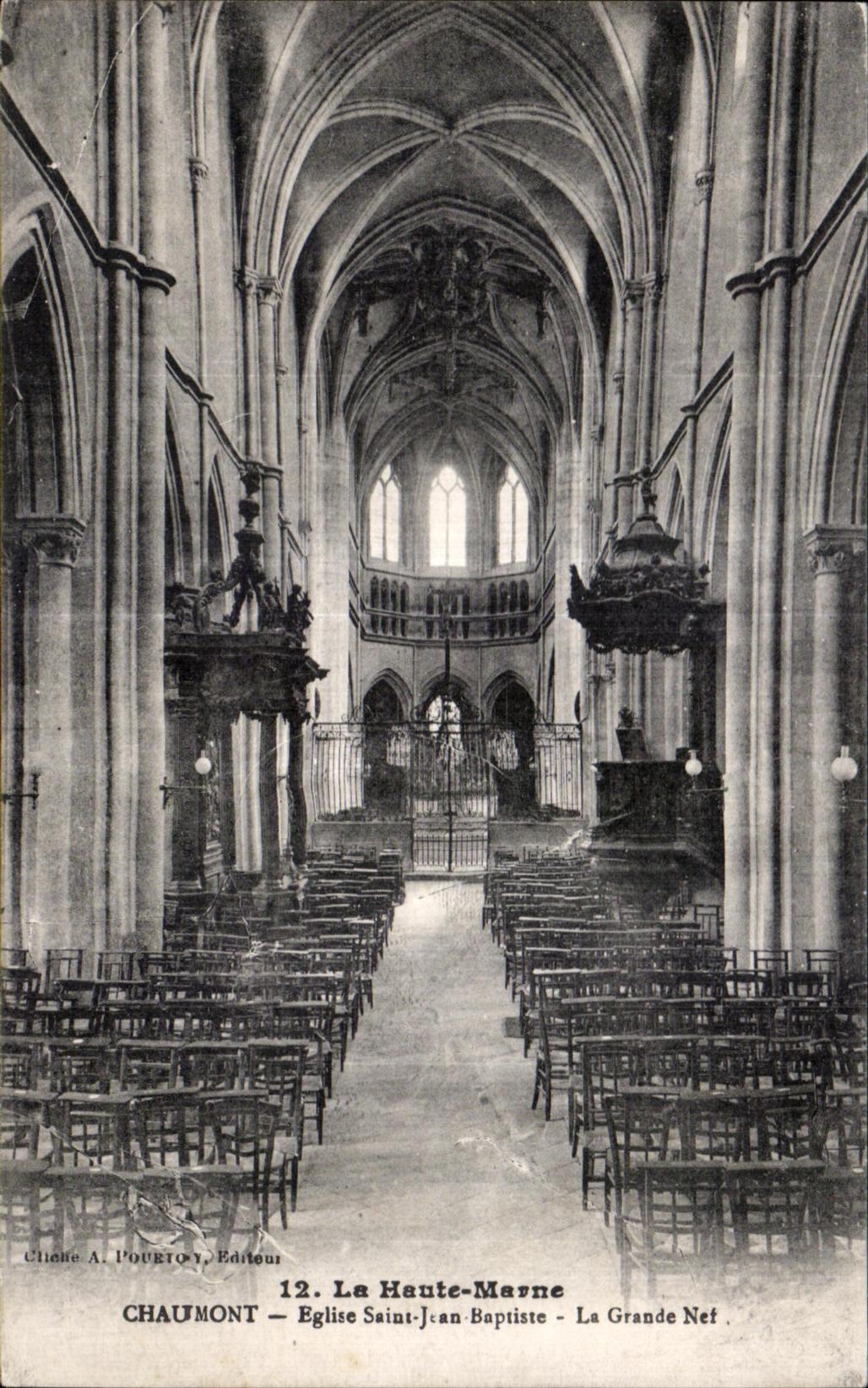 CPA the High Marne Chaumont Church Saint Jean Baptiste the Great Net