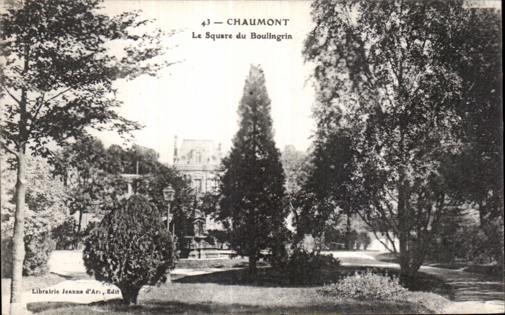 CPA Chaumont the Public garden of Boulingrin