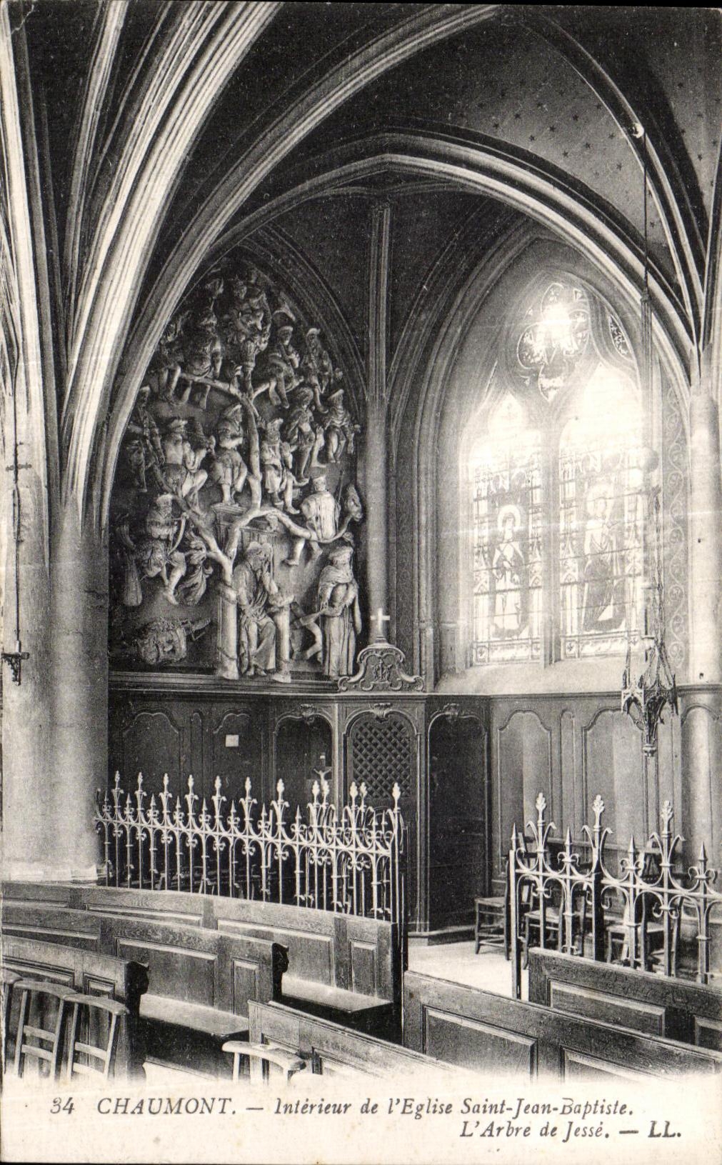 CPA Inventive Chaumont of I Church Saint Jean Baptiste Tree of Jesse