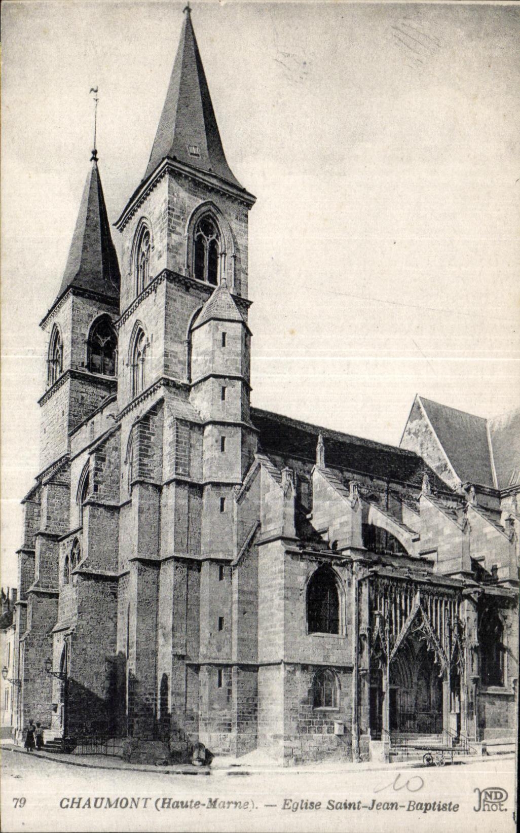 CPA Chaumont Church Saint Jean Baptiste