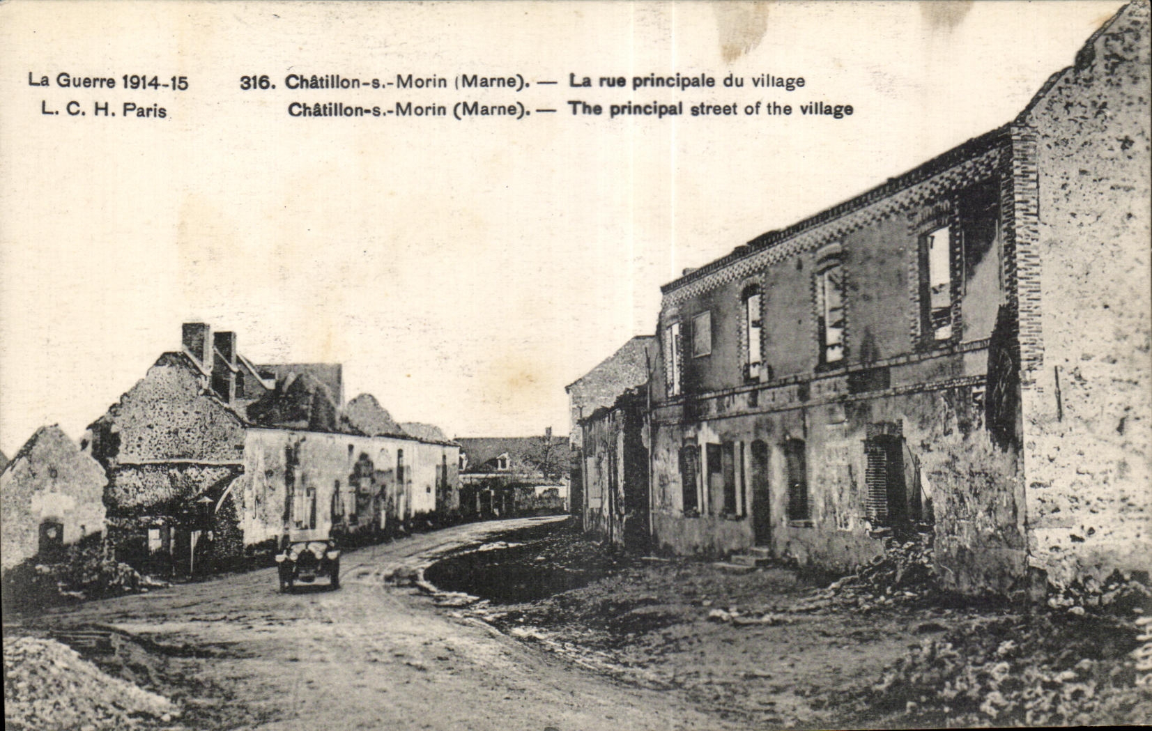 CPA Chatillon on Morin the main street of the village