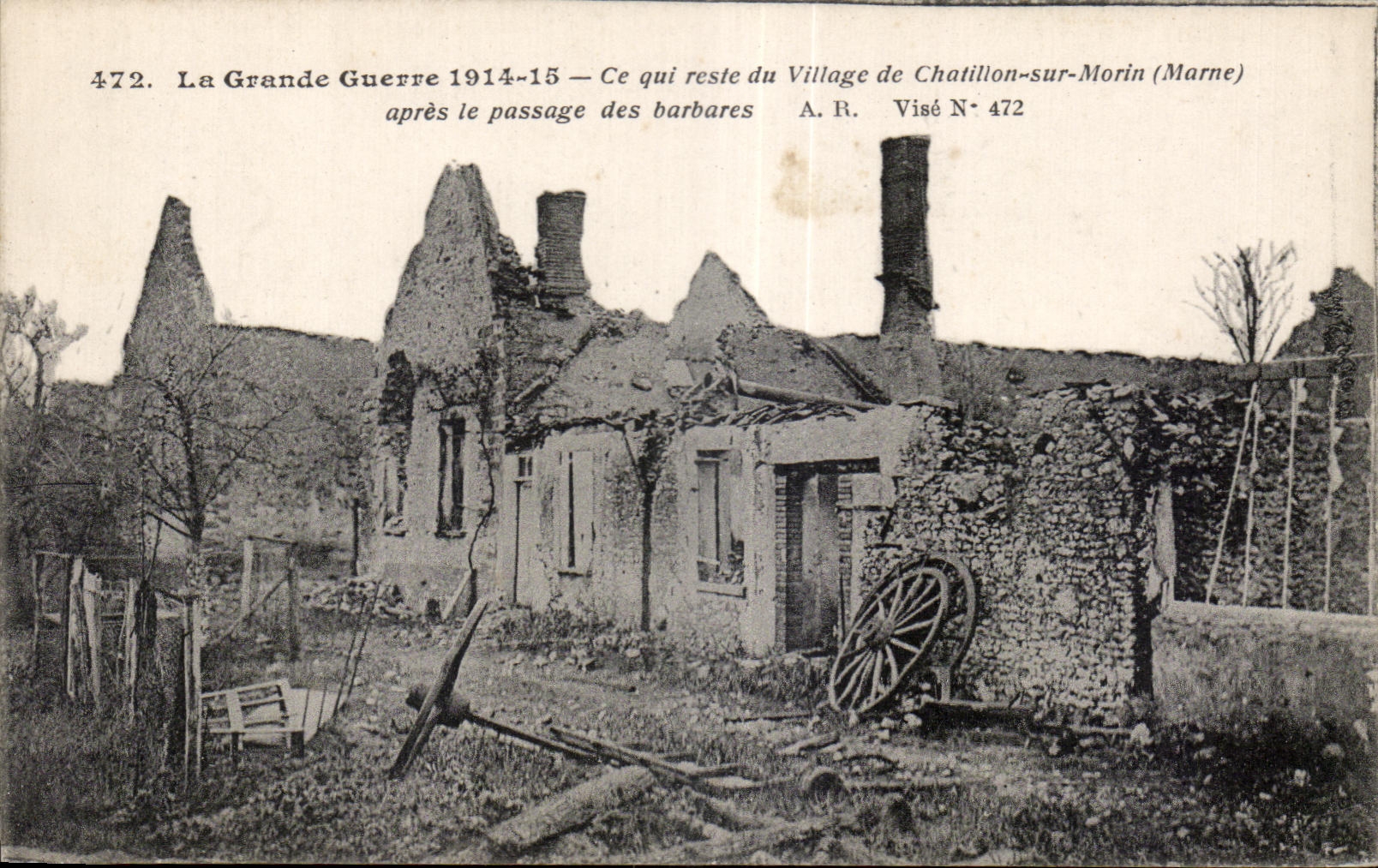 CPA What remains village of Chatillon on Morin