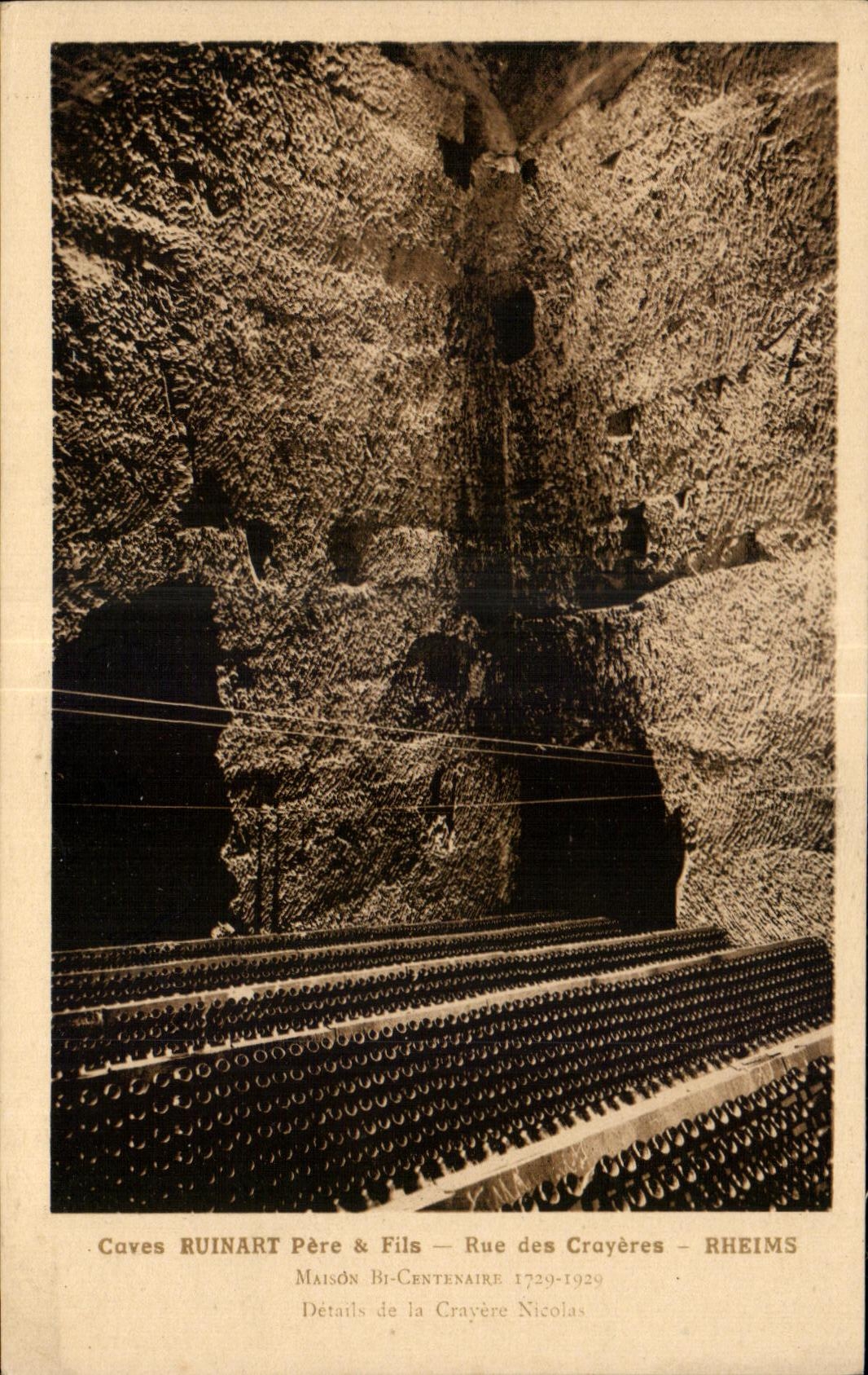 Hollow CPA Reims Ruinart Fathers and wire Street of the Chalk pits