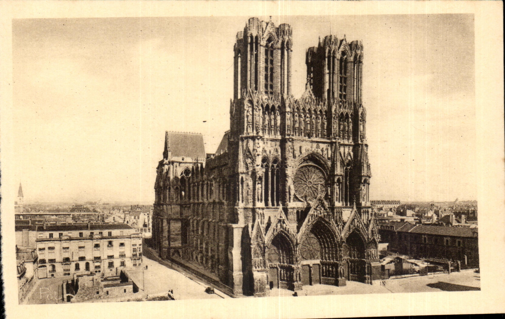 CPA Reims the cathedral