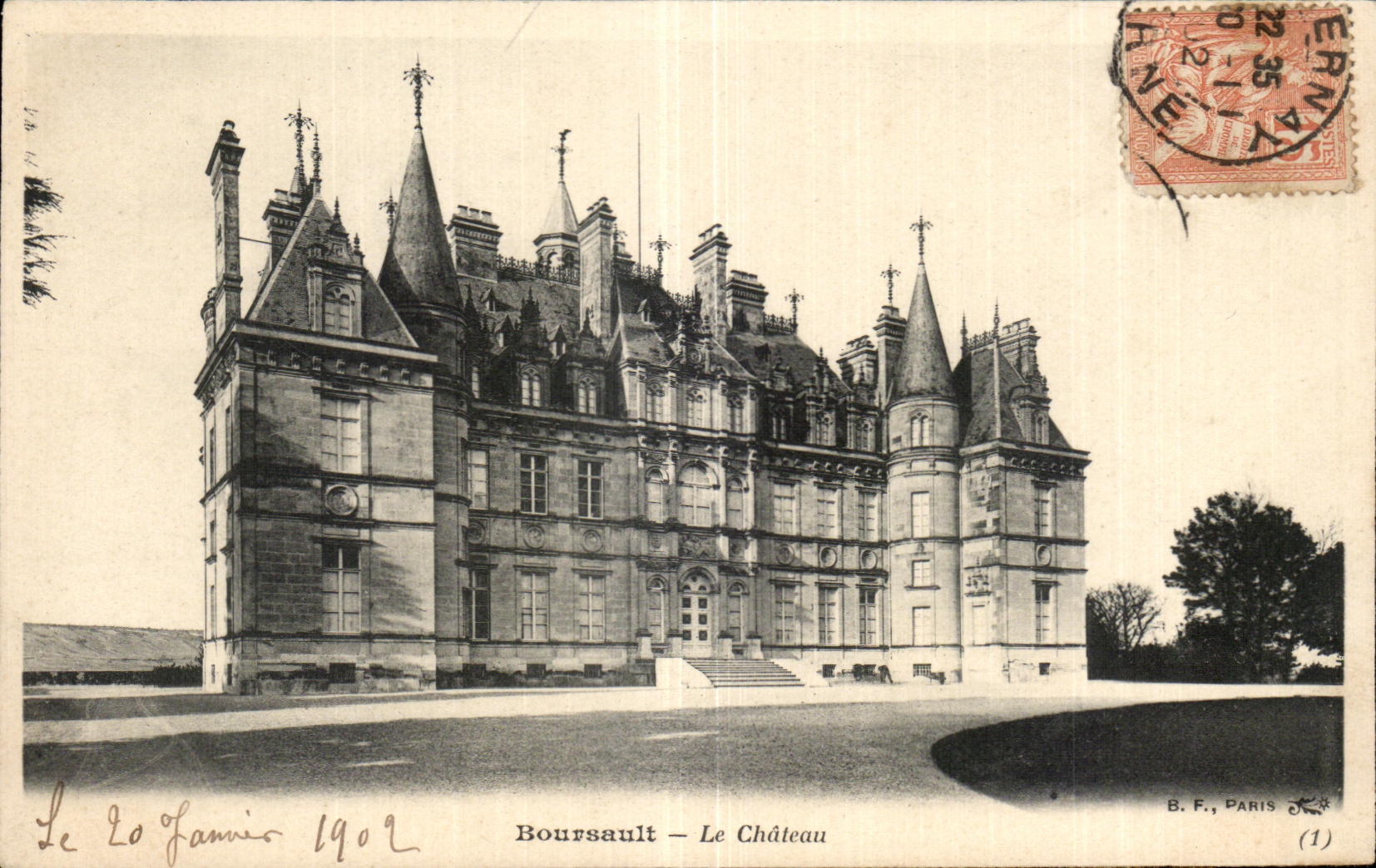 CPA the castle of Boursault