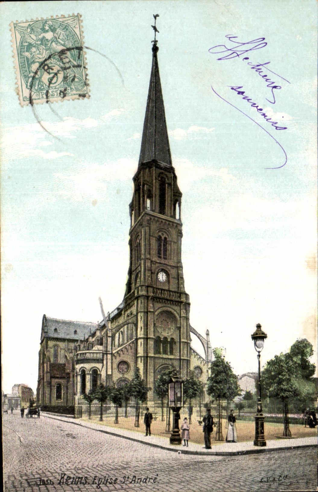 CPA Reims Church St Andre