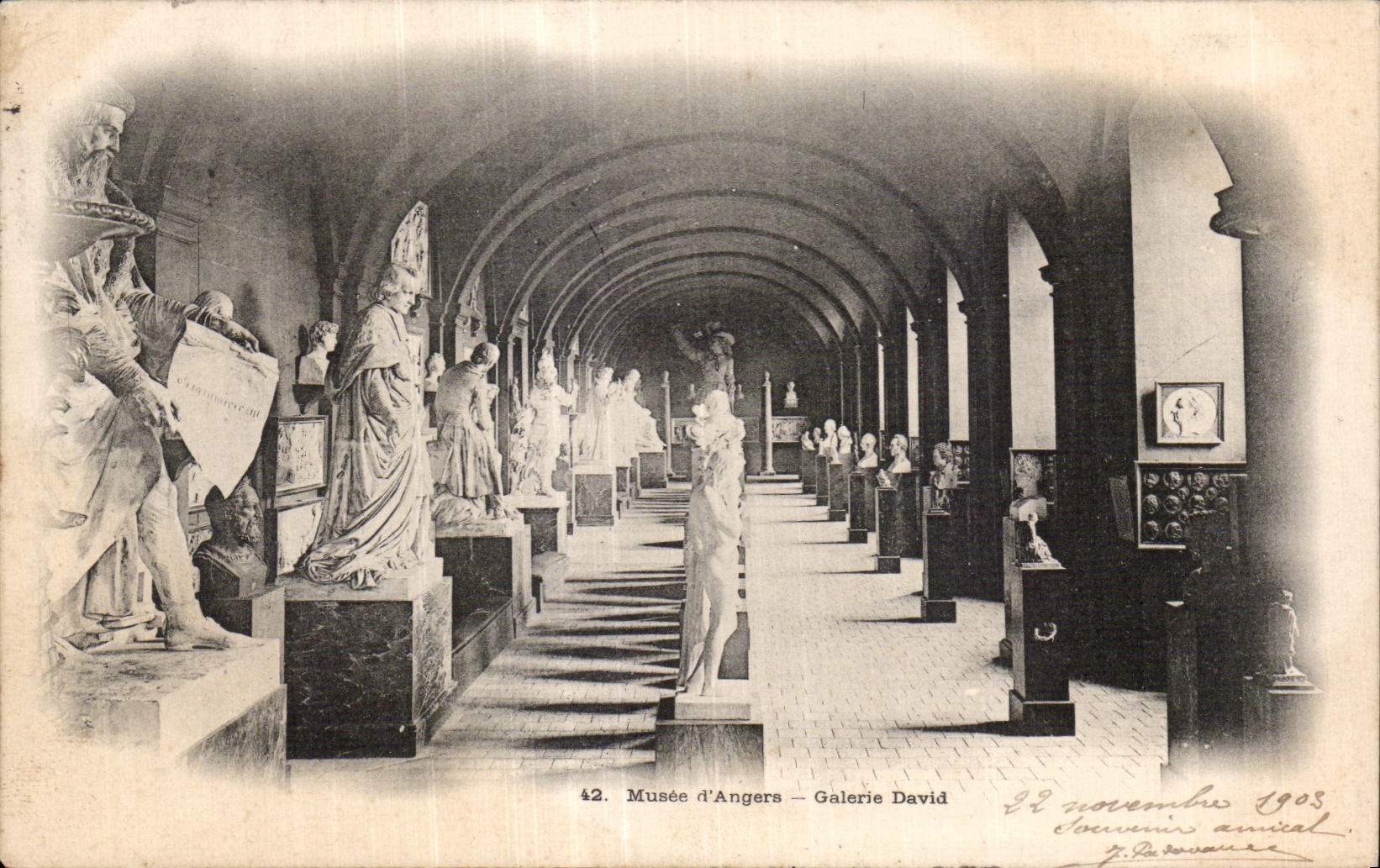 CPA Angers the museum Gallery David