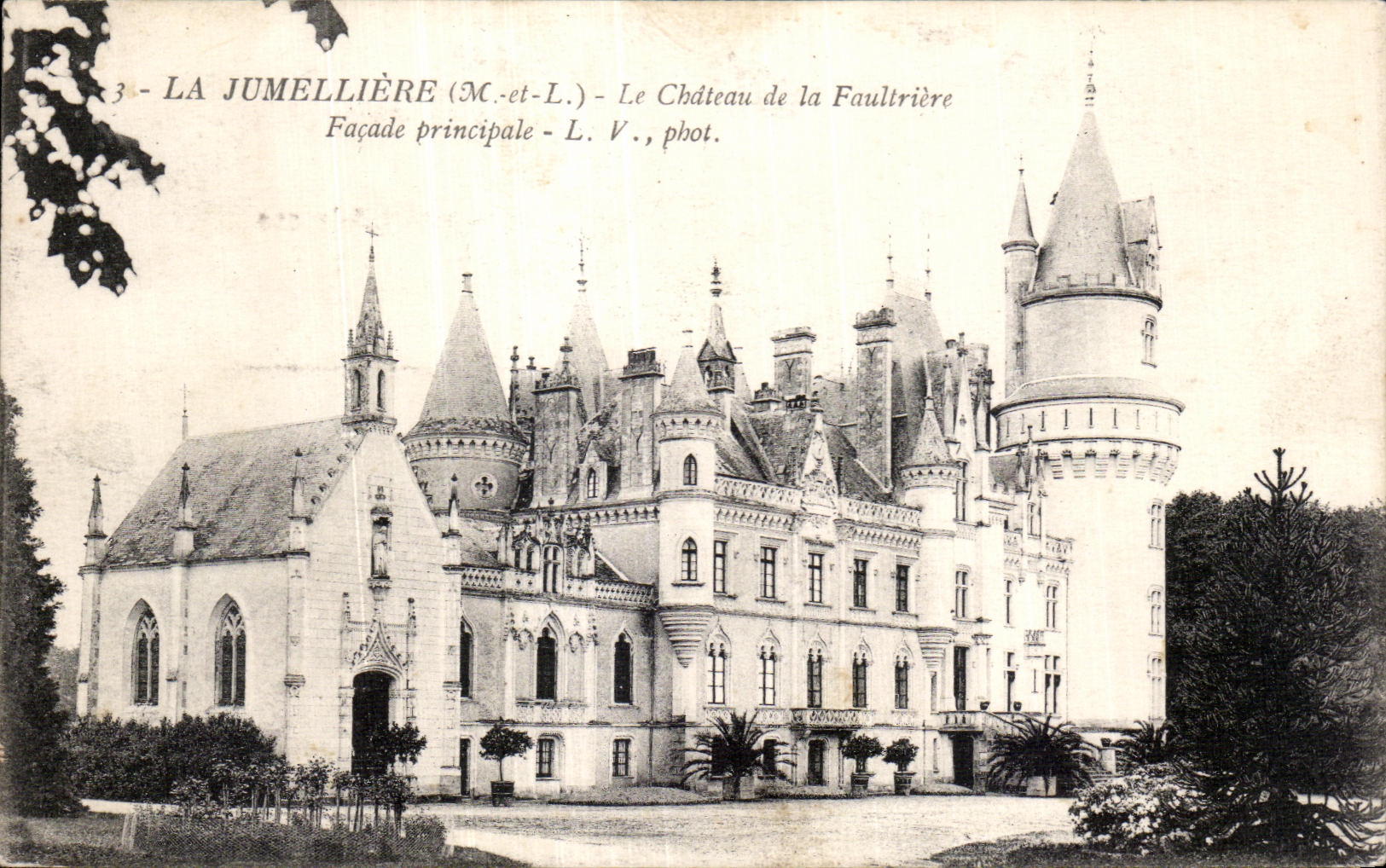 CPA Jumelliere Cbateau del ataque frontal del principal de Faultriere