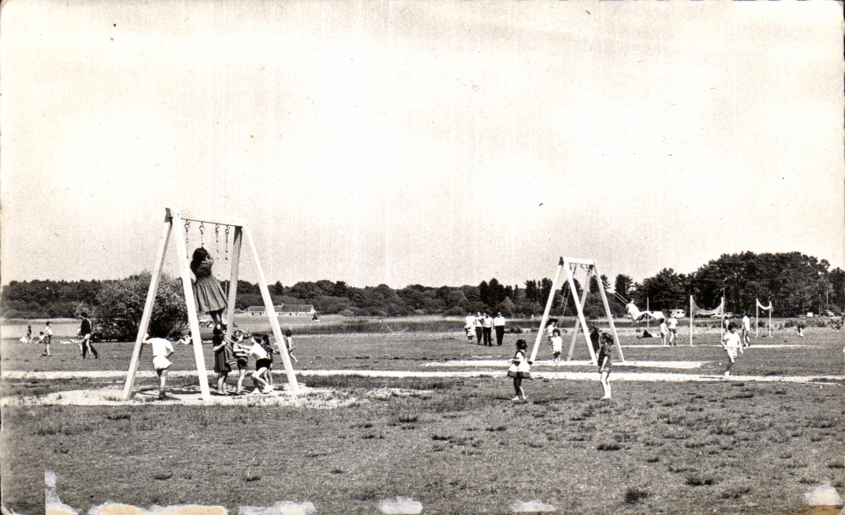 CPSM Cobreux Pond da the Valley the Beach Children Swings