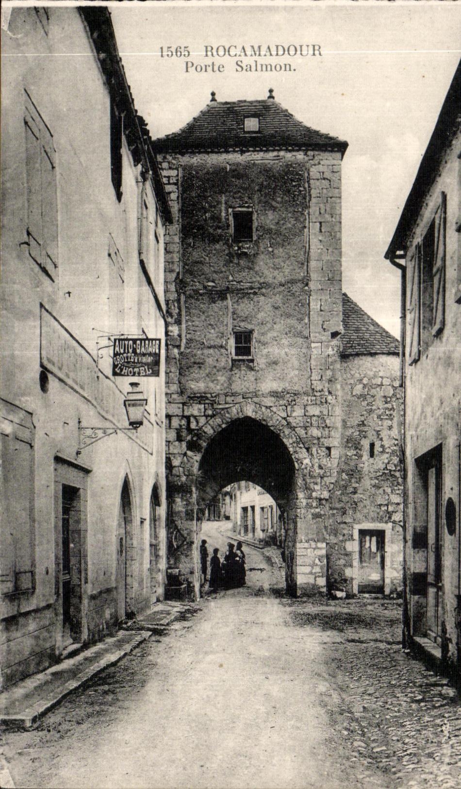 CPA Rocamadour Porte Salmon
