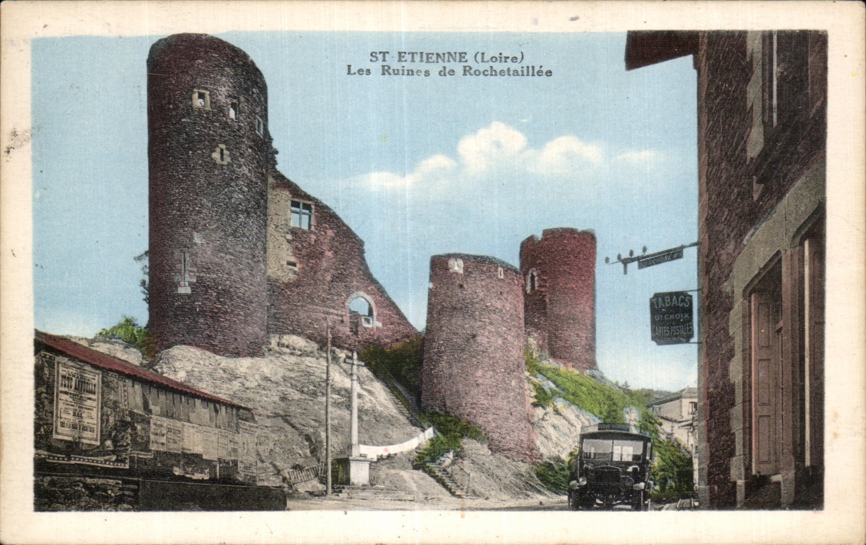 CPA St Etienne (the Loire) ruins of Rochetaillee