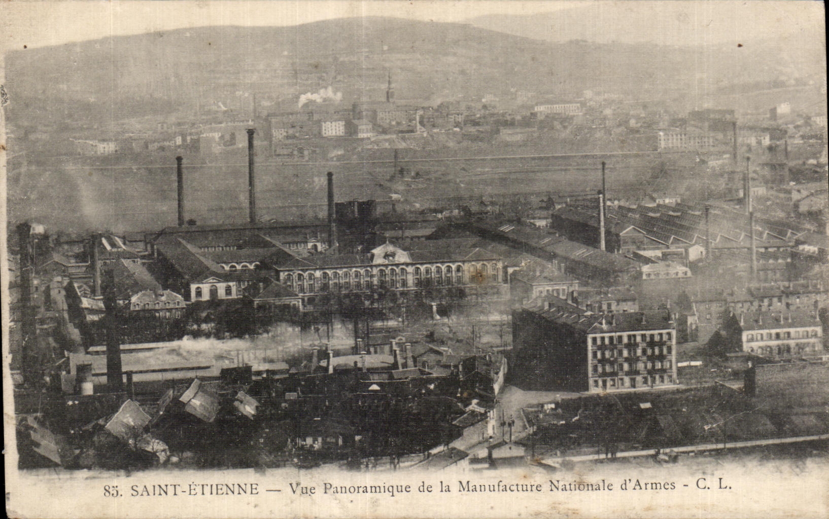 CPA Saint Etienne Panoramic View of National Manufacture Weapons