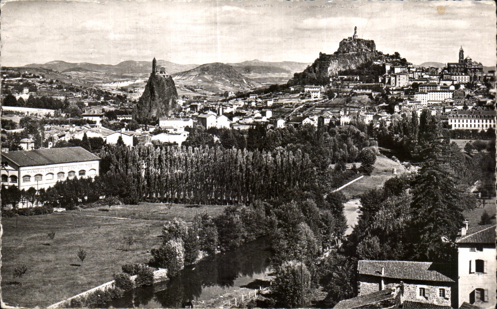 CPA Le Puy Vue generale prise du Rochers d Espaly
