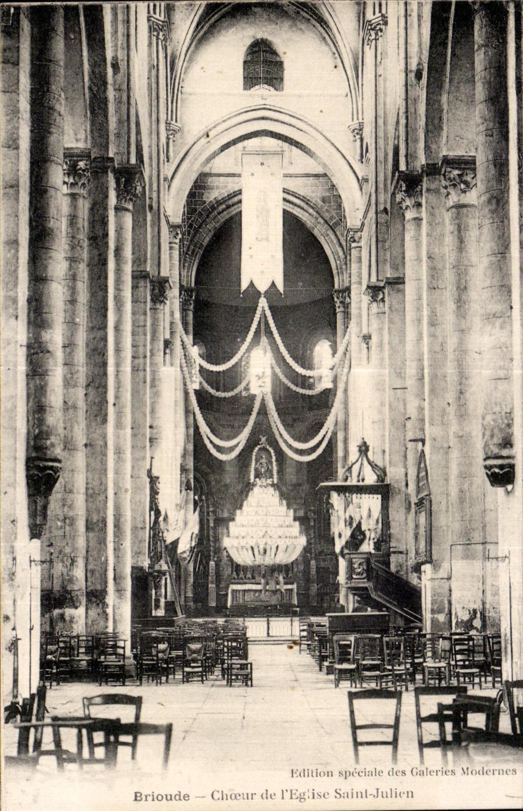 CPA Brioude Chorus of I Church Saint Julien