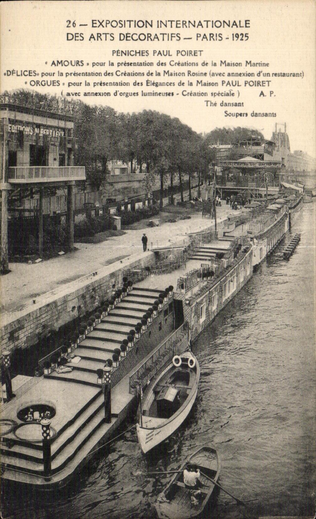 CPA Exposition internationale des Arts decoratifs Paris 1925 Peniches Paul Poiret