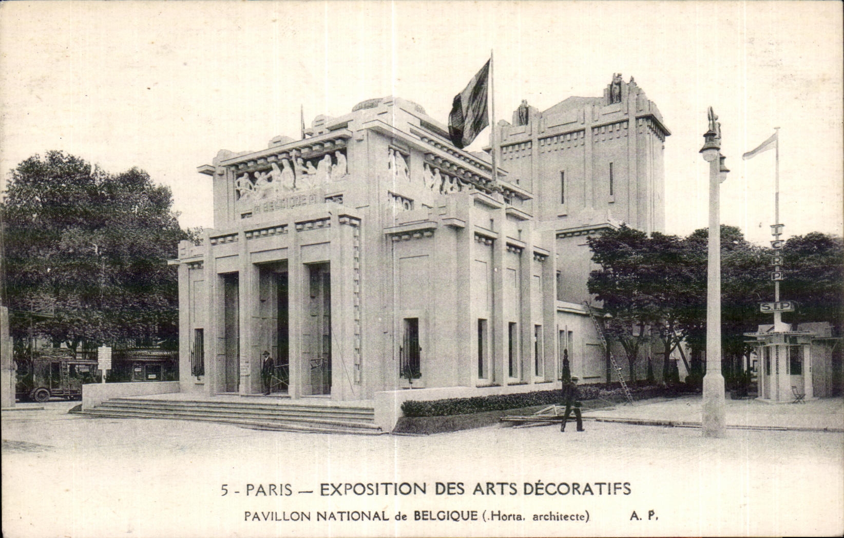 CPA Exposition internationale des Arts decoratifs Paris 1925 Pavillon national de Belgique