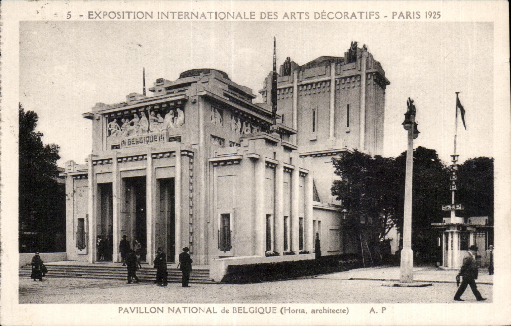 CPA Exposition internationale des Arts Decoratifs Paris 1925 Pavillon national de Belgique
