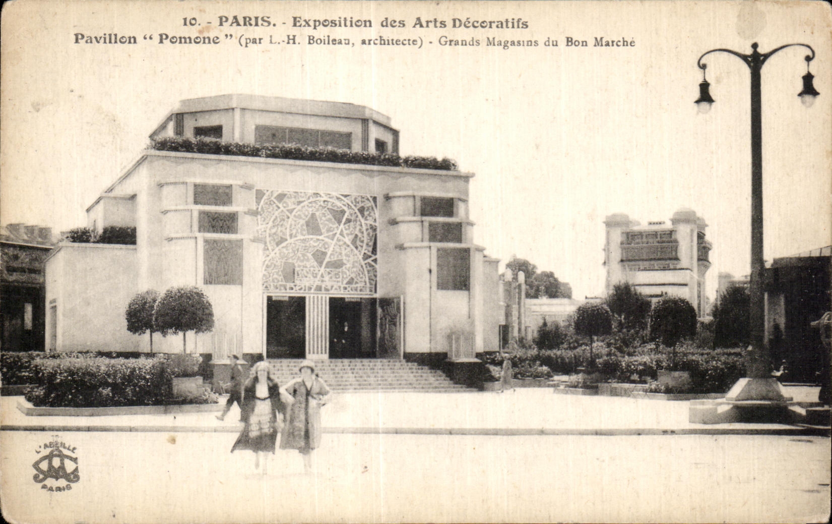 CPA Exposition internationale des Arts Decoratifs Paris 1925 Pavillon Pomone Grands magasins du Bon Marche