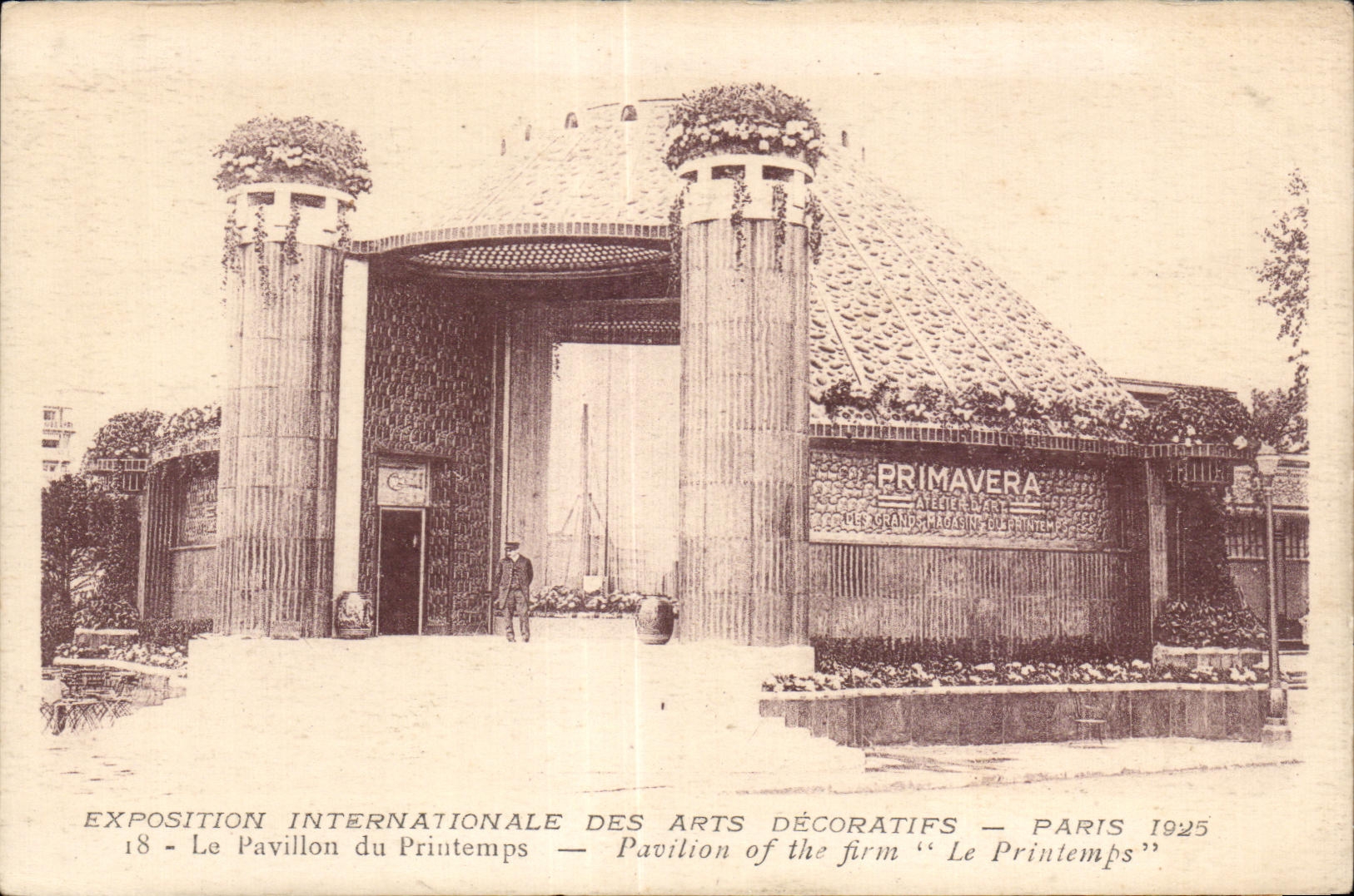 CPA Exposition Internationale des arts Decoratifs Paris 1925 Le Pavillon du Printemps