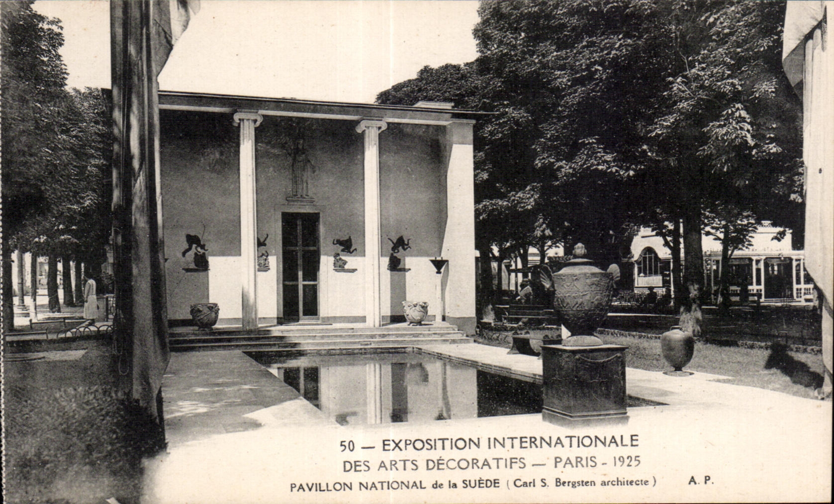 CPA Exposition internationale des arts decoratifs Paris 1925 Pavillon National de la Suede