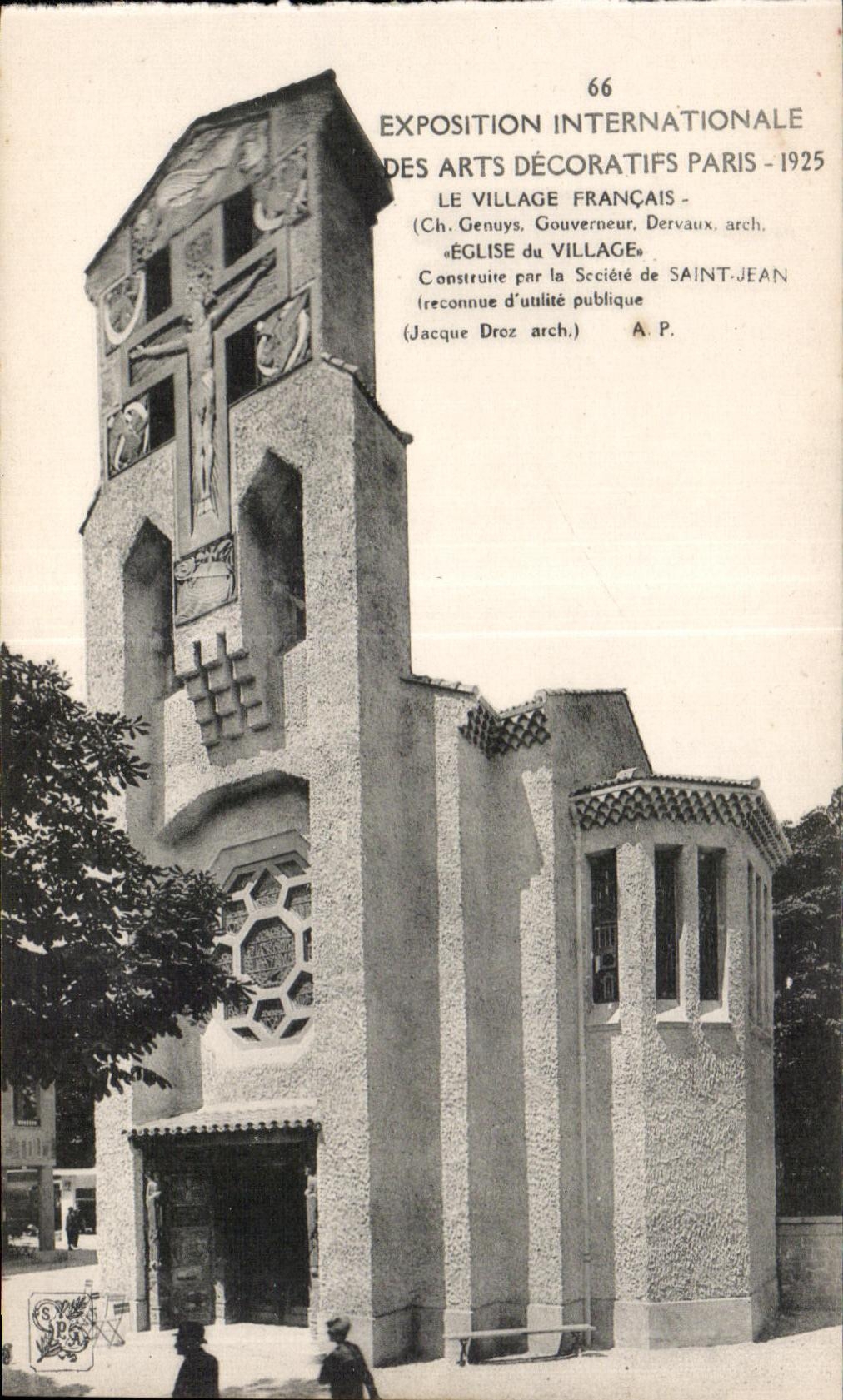 CPA Exposition Internationale des arts decoratifs Paris 1925 le Village Francais