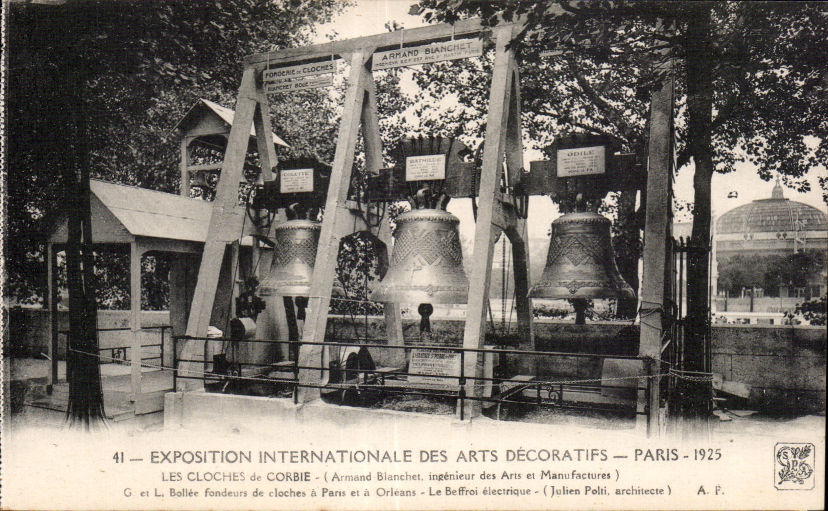 CPA Exposition Internationale des arts decoratifs Paris 1925 les Cloches de Corbie