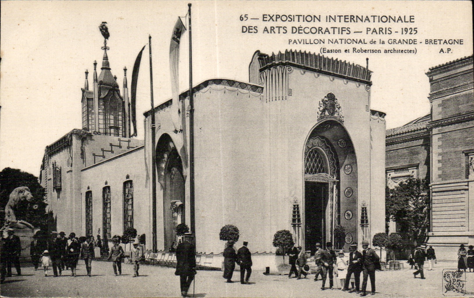 De CPA International favorablemente de la casa decorativa del nacional de Paris 1925 de los artes del Reino Unido