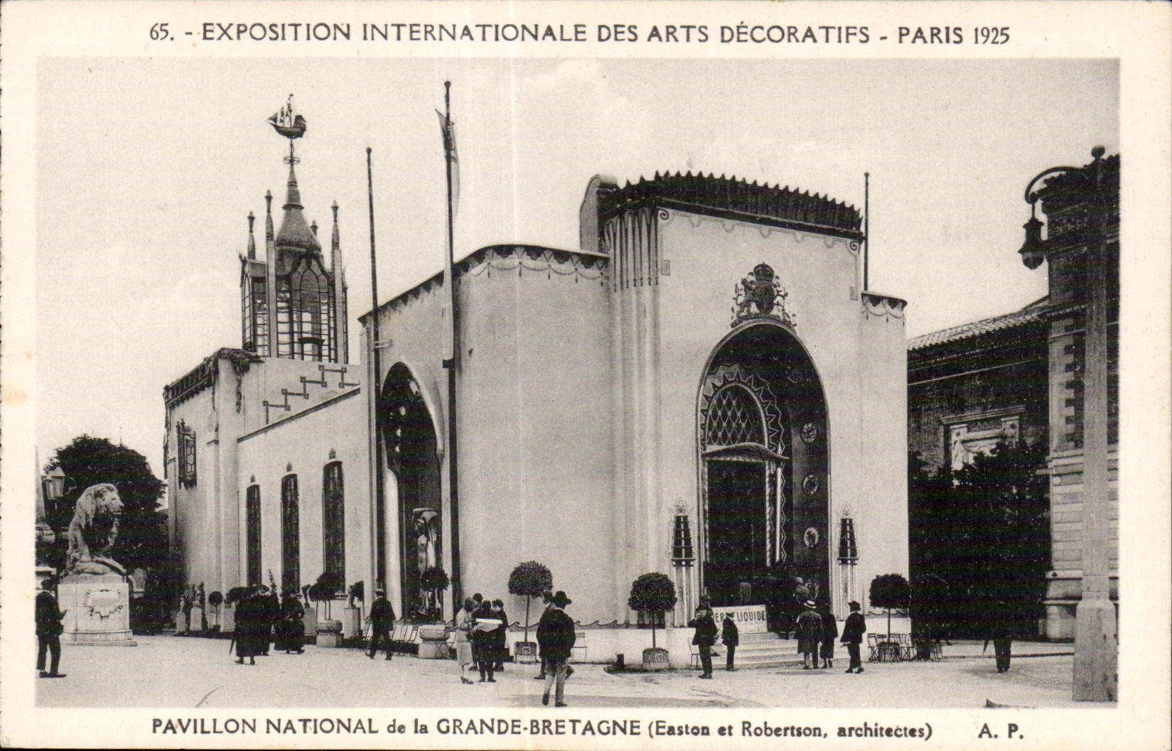 De CPA International favorablemente de la casa decorativa del nacional de Paris 1925 de los artes del Reino Unido