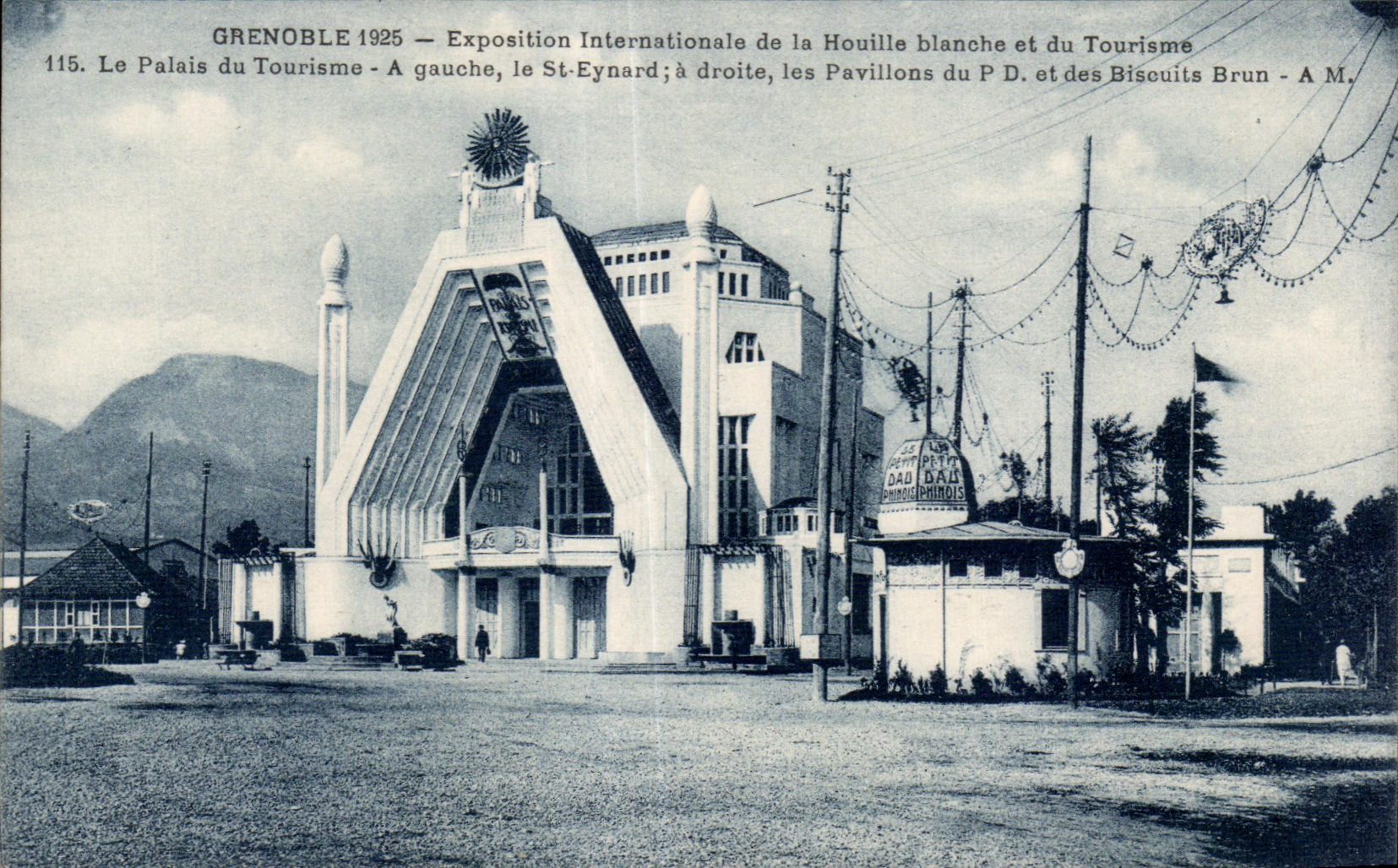 CPA Grenoble 1925 - Exposition Internationale de la houille blanche et du tourisme Le palais du tourisme