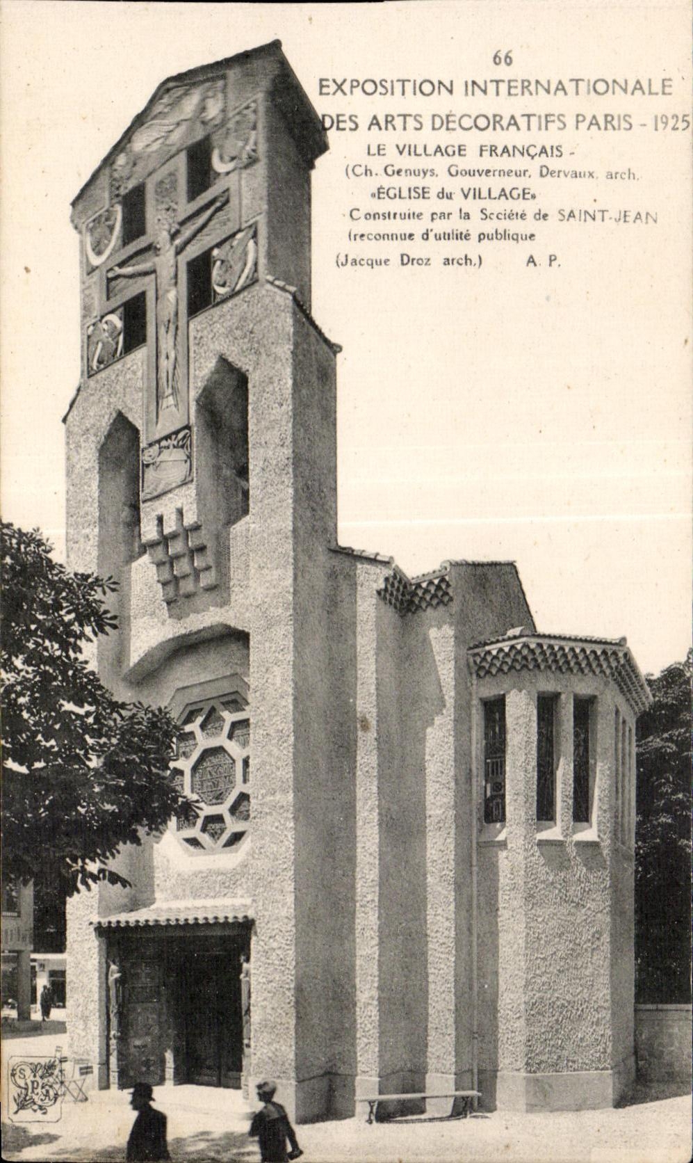 CPA Exposition Internationale des arts decoratifs - Paris 1925 Le village Francais