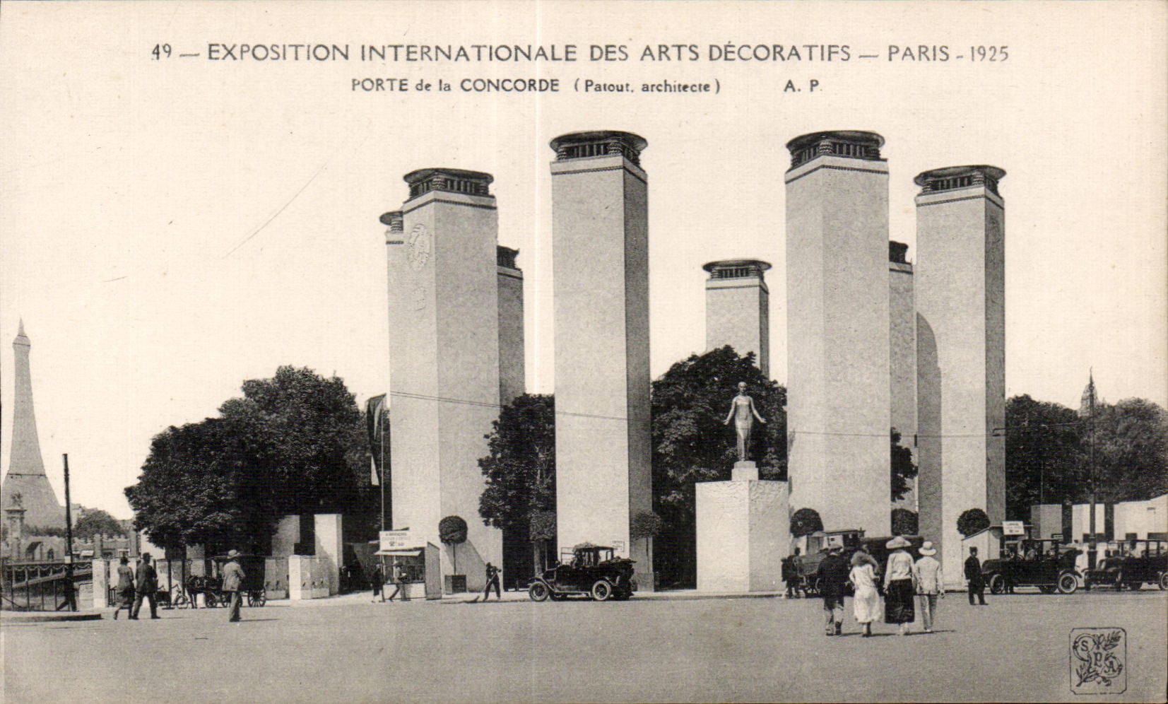 CPA Exposition Internationale des arts decoratifs - Paris - 1925 Porte de la Concorde