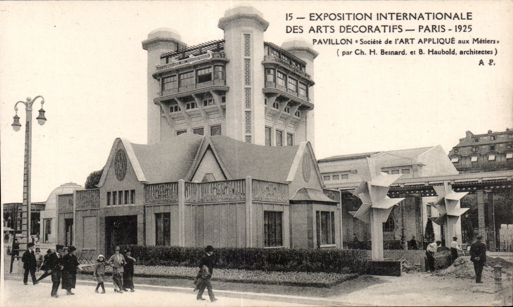 CPA Exposition Internationale des arts decoratifs - Paris - 1925 Pavillon Societe de I Art Applique aux metiers