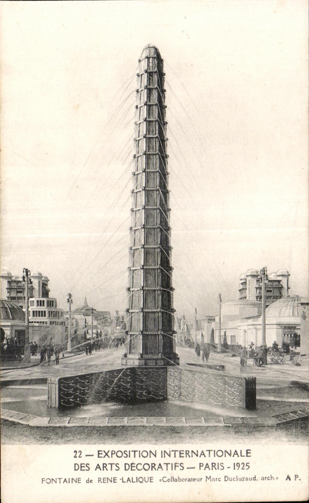 CPA Paris Exposition internationale des Arts Decoratifs Fontaine Rene lalique 