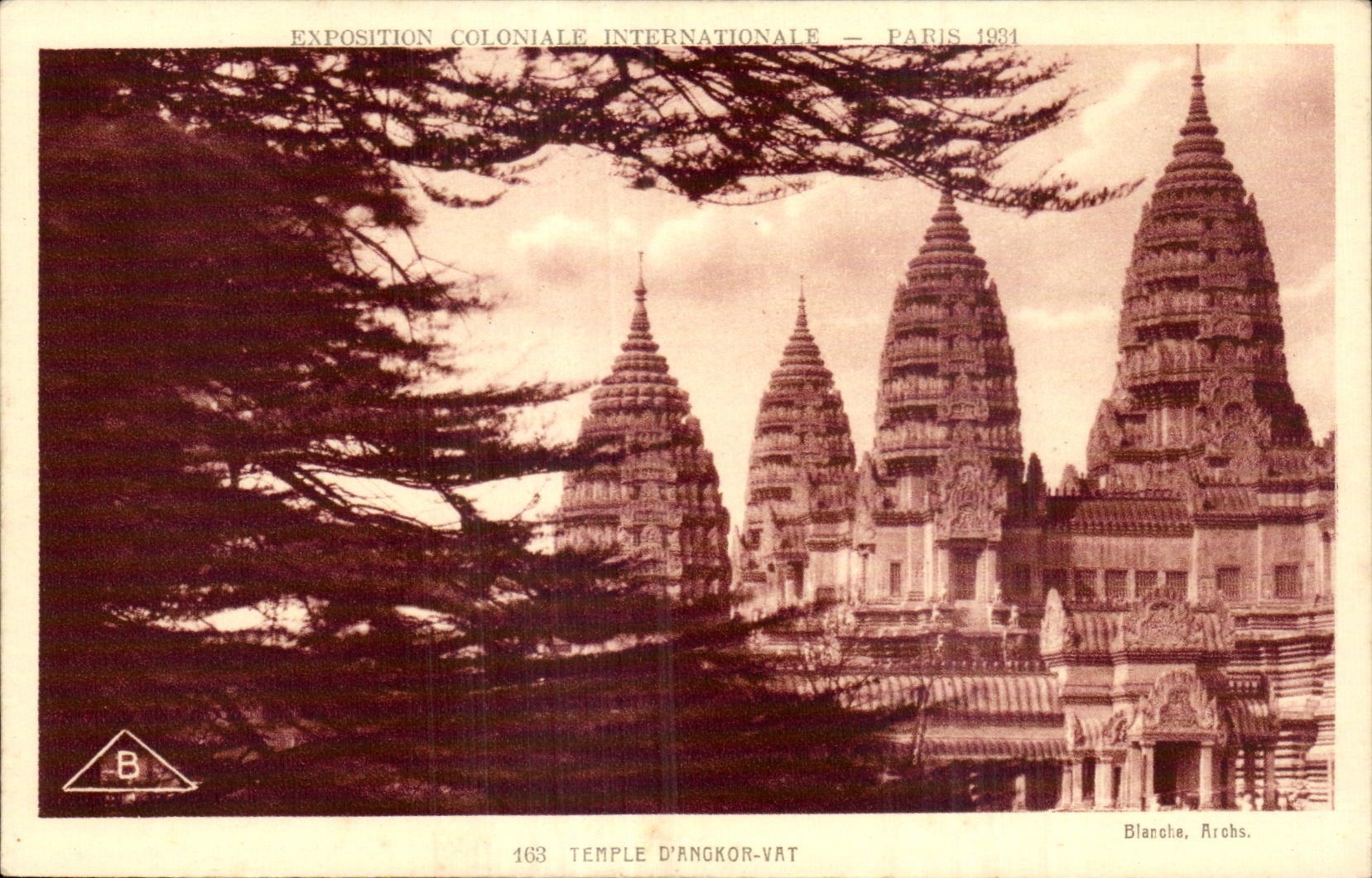 CPA Paris Exposition coloniale internationale 1931 Temple d Angkor Vat