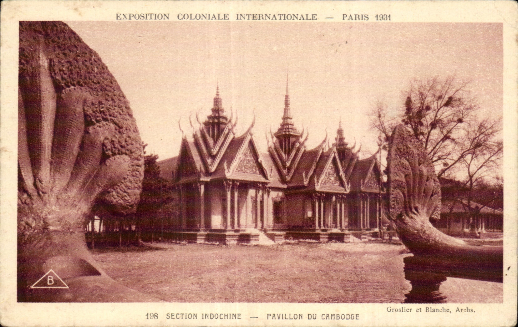 CPA Paris Exposition coloniale internationale 1931 Section Indochine Pavillon du Cambodge 