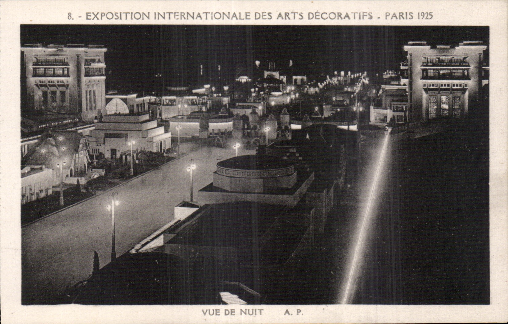 CPA Paris Exposition des Arts decoratifs Paris 1925 Vue de nuit