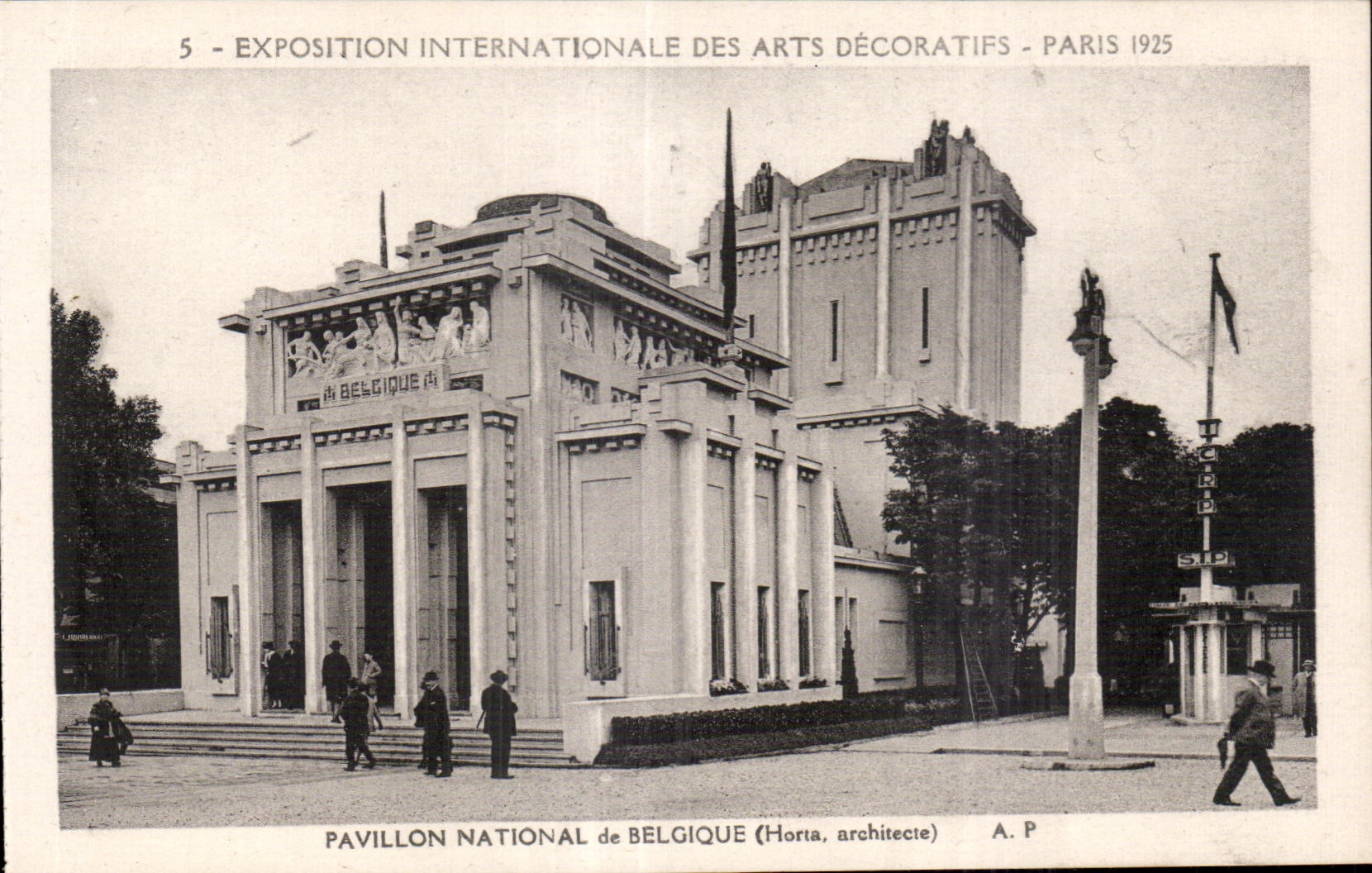 CPA Paris Exposition des Arts decoratifs Paris 1925 Pavillon national de Belgique