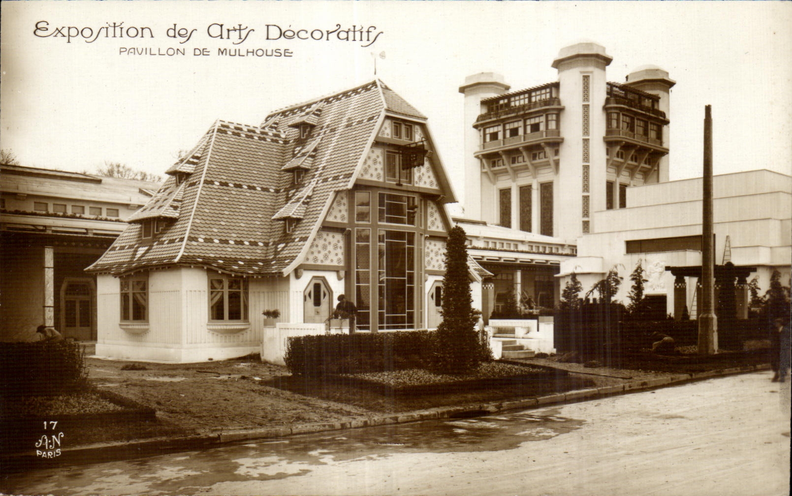 CPA Paris Exposition des Arts decoratifs Paris 1925 Pavillon de Mulhouse 