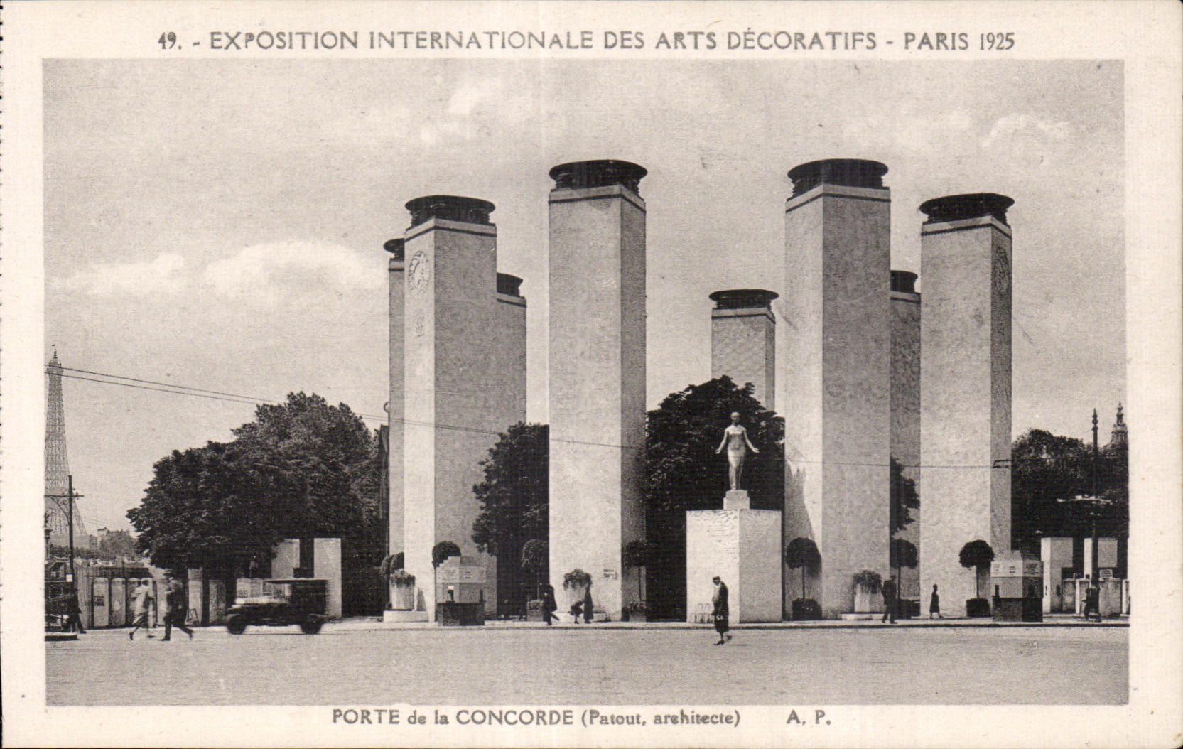CPA Paris Exposition des Arts decoratifs Paris 1925 Porte de la Concorde (Patout)
