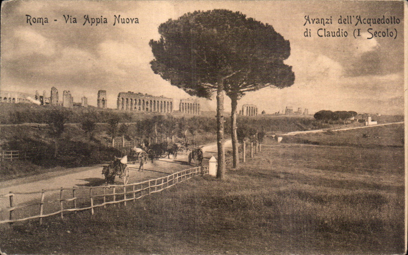 CPA Italie Italia Roma Via Appia Nuova Avanzi dell Acquedotto di Claudio