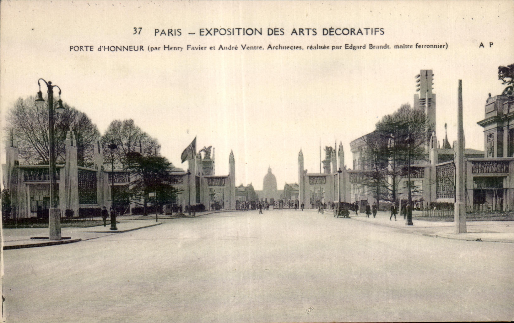 CPA Exposition internationale des Arts decoratifs Paris 1925 Porte d honneur
