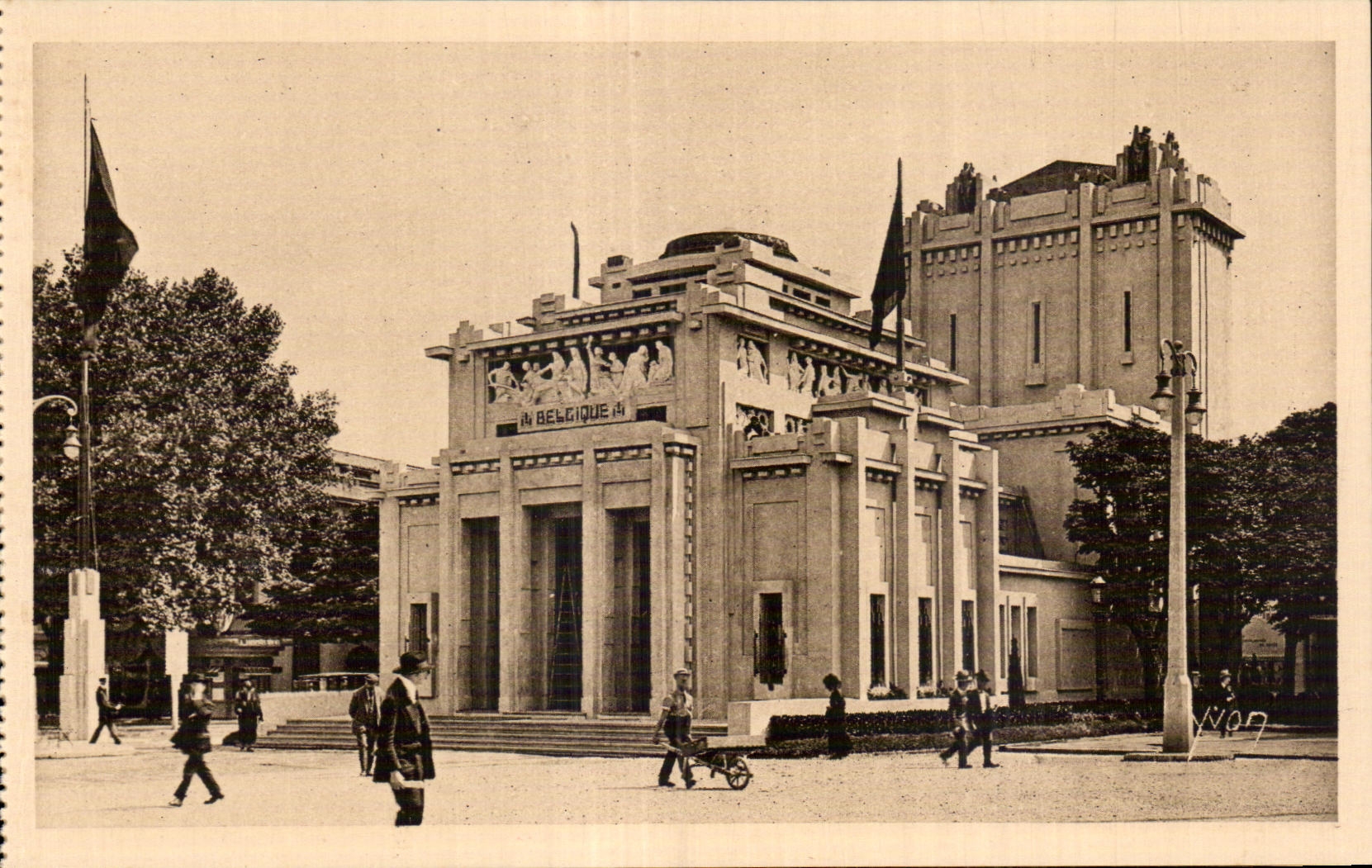 CPA Exposition internationale des Arts decoratifs Paris 1925 Pavillon de la Belgique