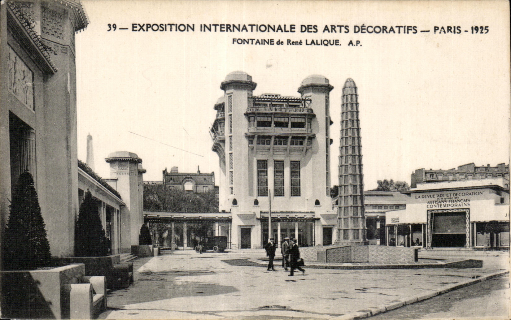 CPA Exposition internationale des Arts decoratifs Paris 1925 Fontaine de Rene Lalique
