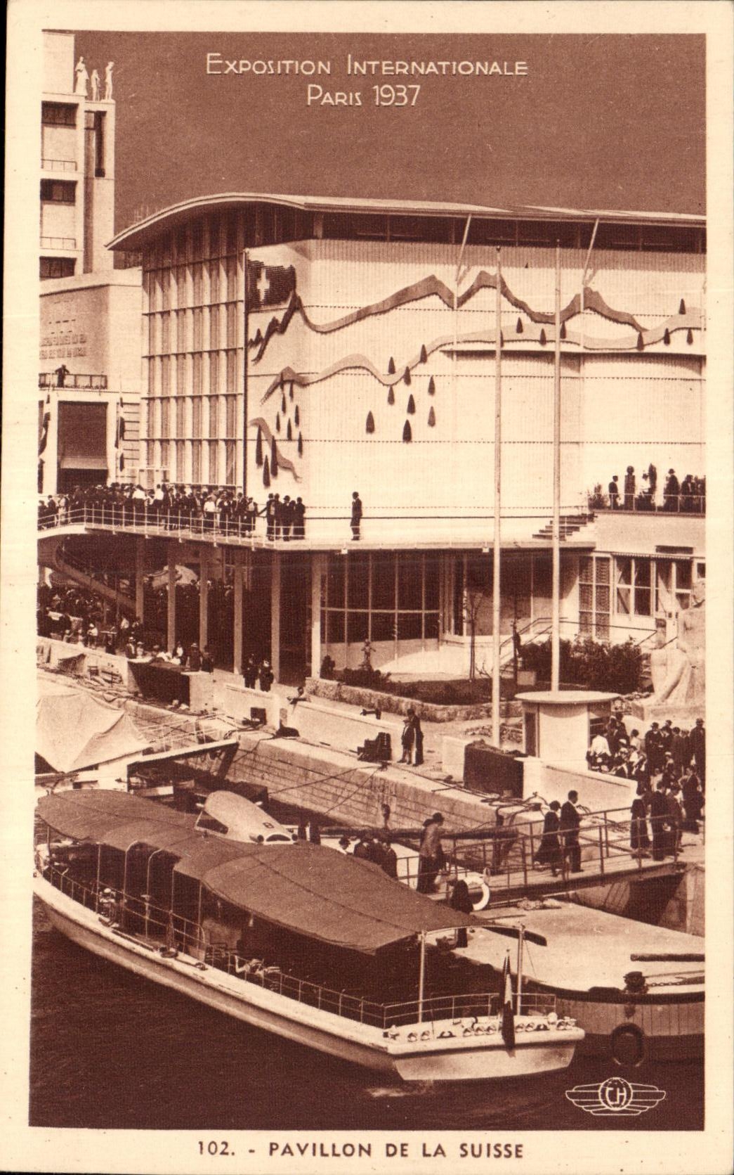 CPA Exposition internationale Paris 1937 Pavillon de la Suisse