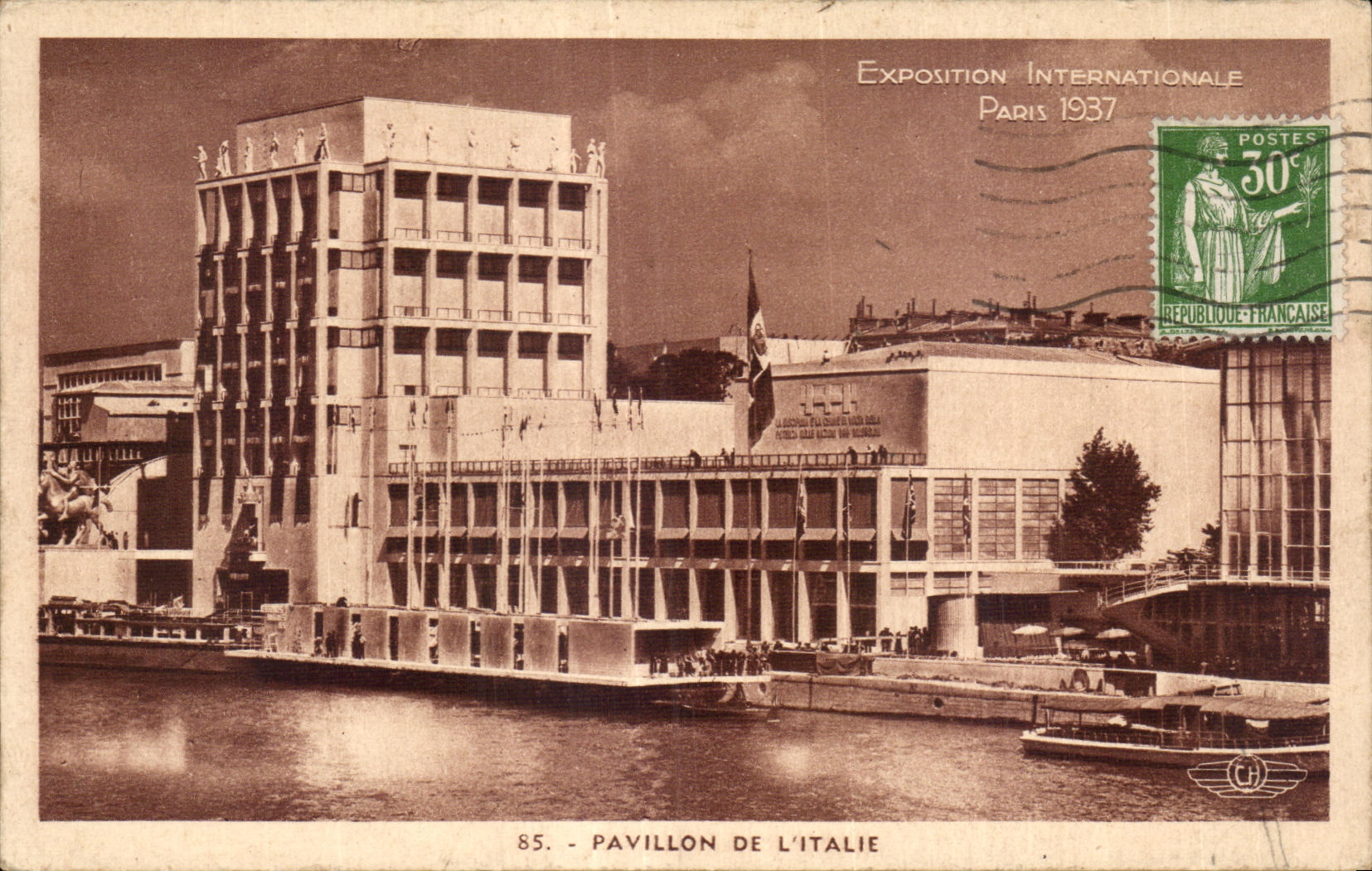 CPA Exposition Internationale Paris 1937 pavillon de l italie