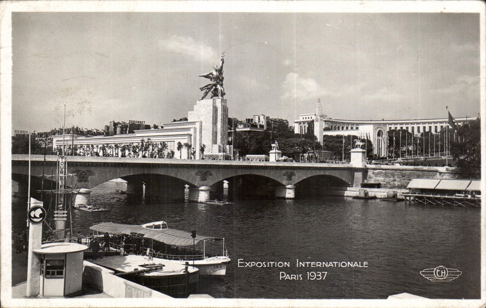 CPA Exposition Internationale Paris 1937 vue d ensemble prise du pavillon de la belgique